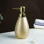Gold Textured Ceramic Soap Dispenser