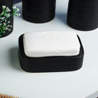 Matte Black Ceramic Bathroom Set of 4
