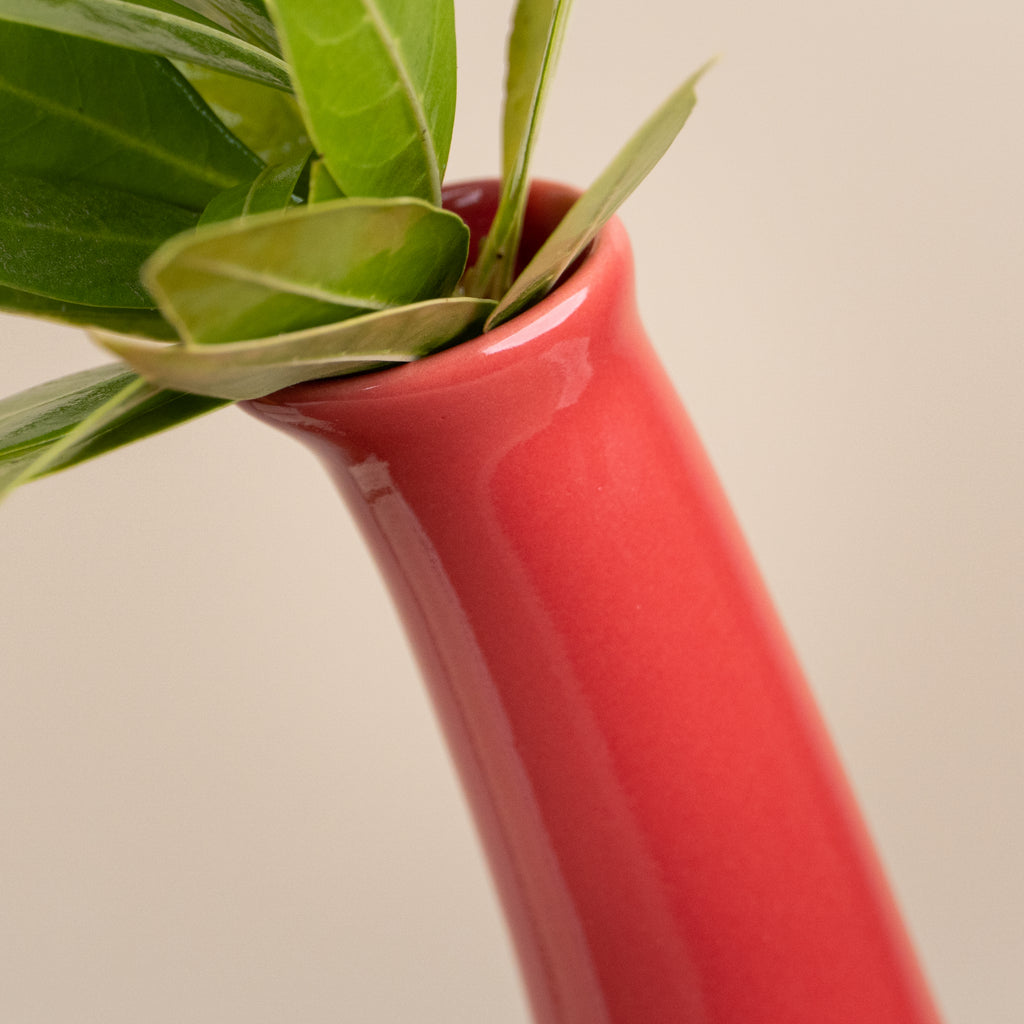 Greek Horn Ceramic Vase