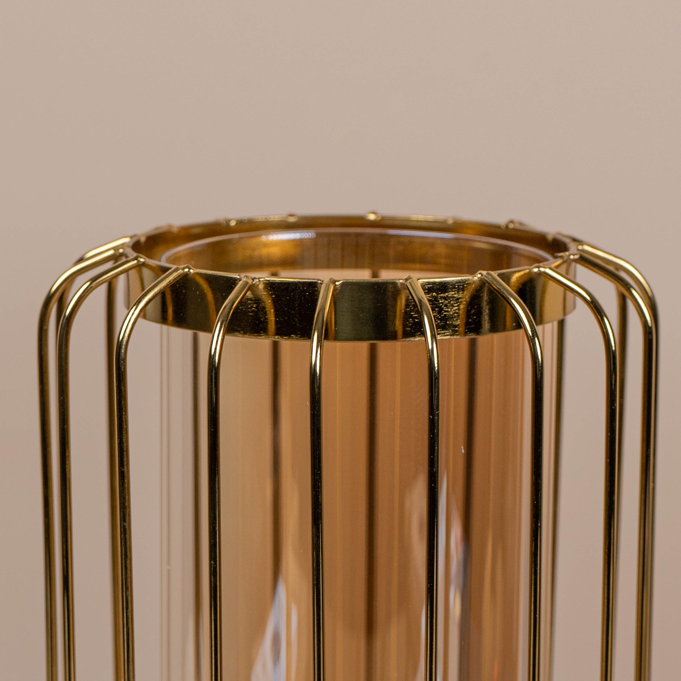 Golden Mesh Flower Vase