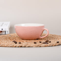 Pink Ceramic Latte Mug