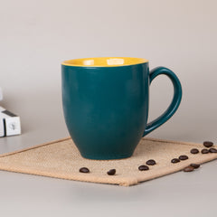 Green-Yellow Ceramic Coffee Mug