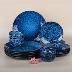 Blue Galaxy Dinner Set of 18 for 6