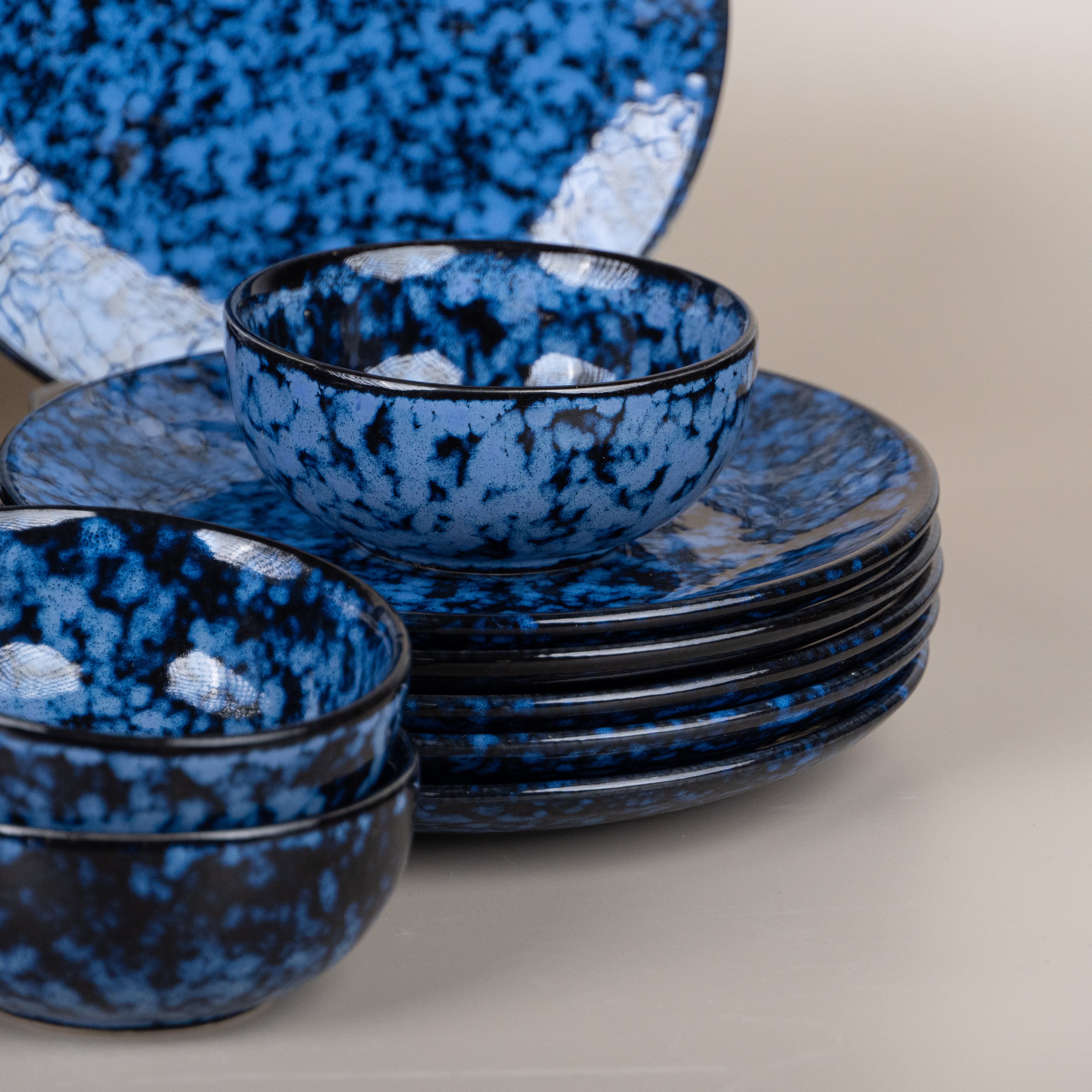 Blue Galaxy Dinner Set of 18 for 6