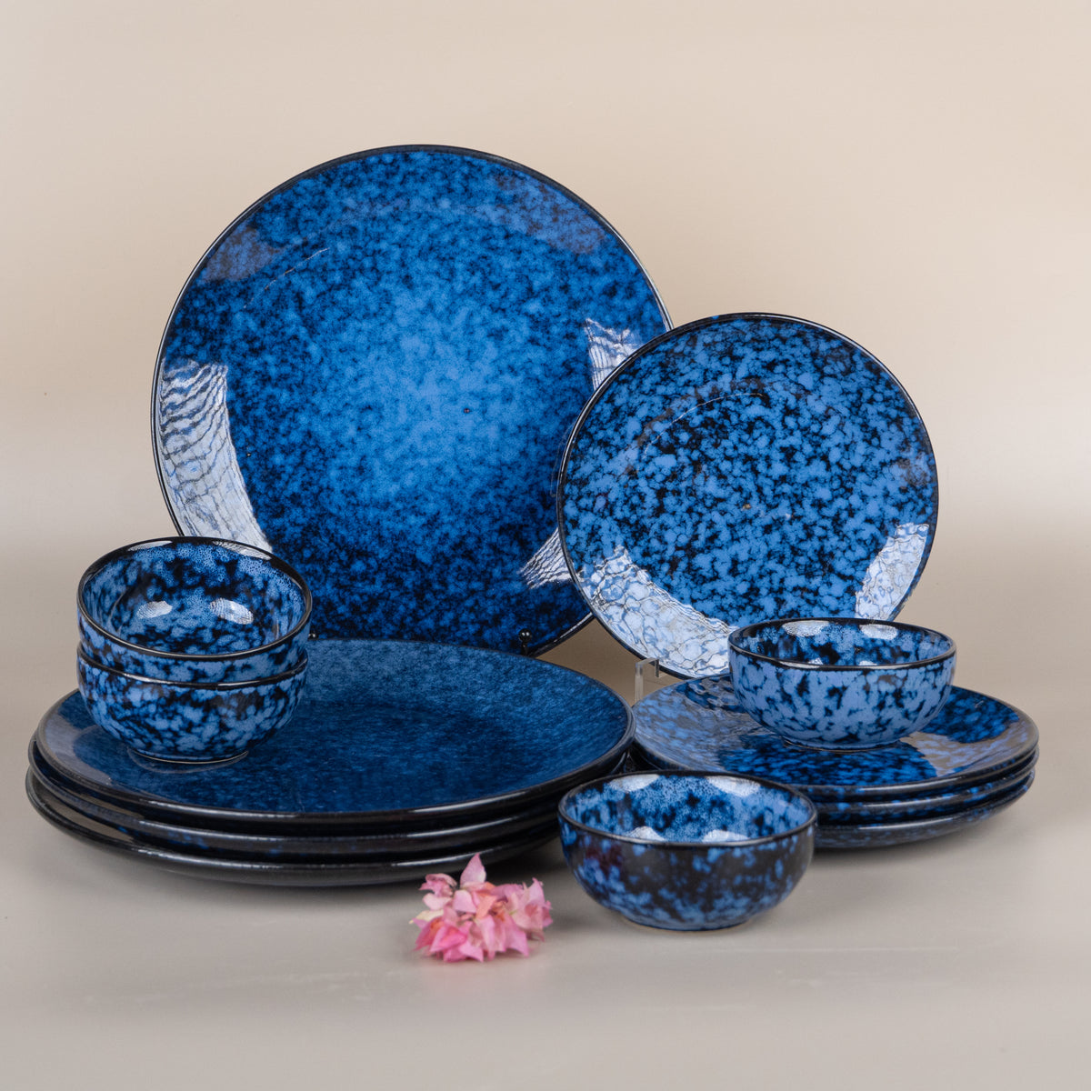 Blue Galaxy Dinner Set of 12 for 4