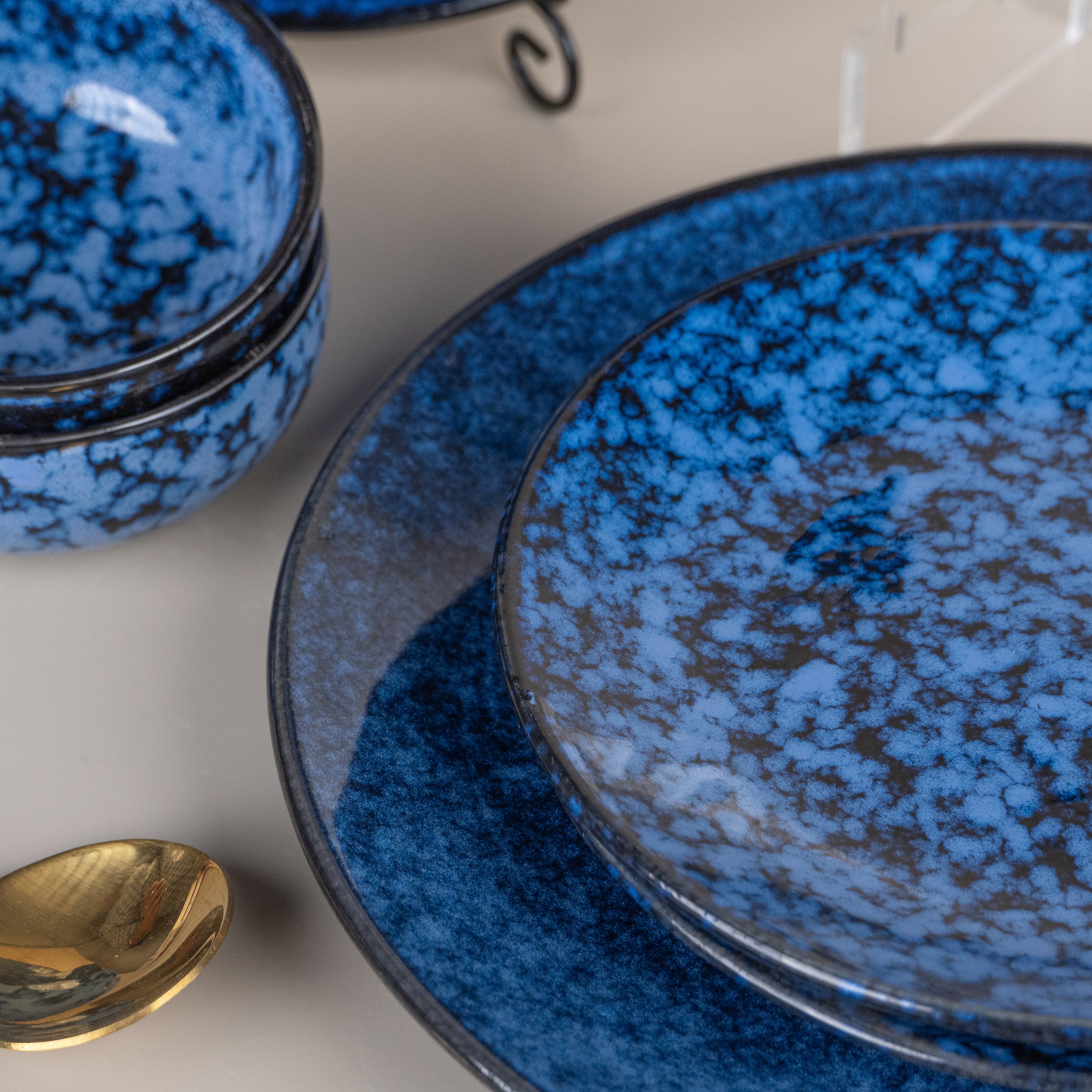 Blue Galaxy Dinner Set of 18 for 6