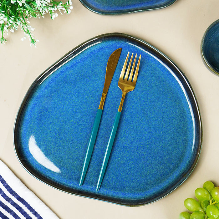 Midnight Blue Ceramic Dinnerware - Set of 3 Pcs