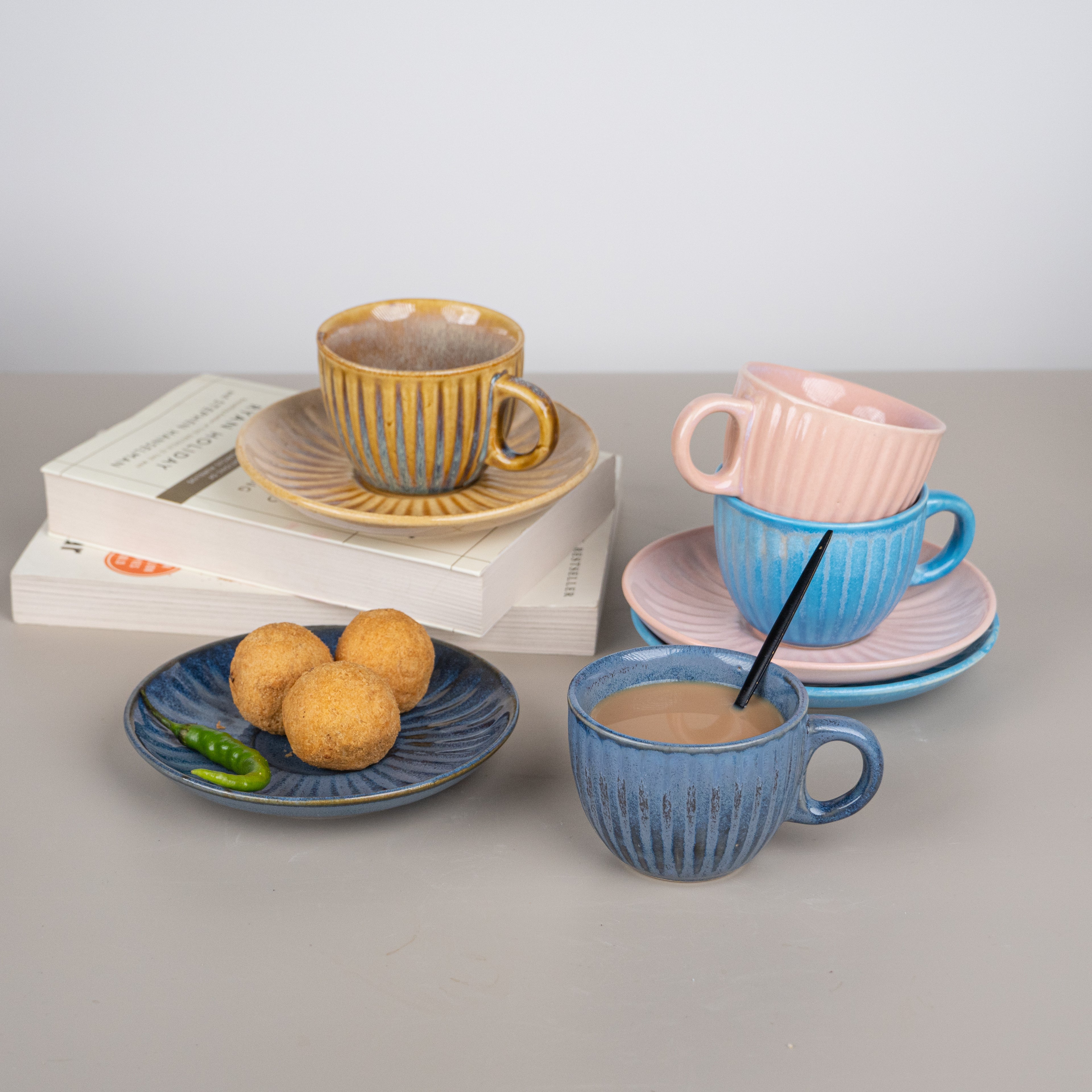 Bubblegum Ceramic Tea Set | Pink