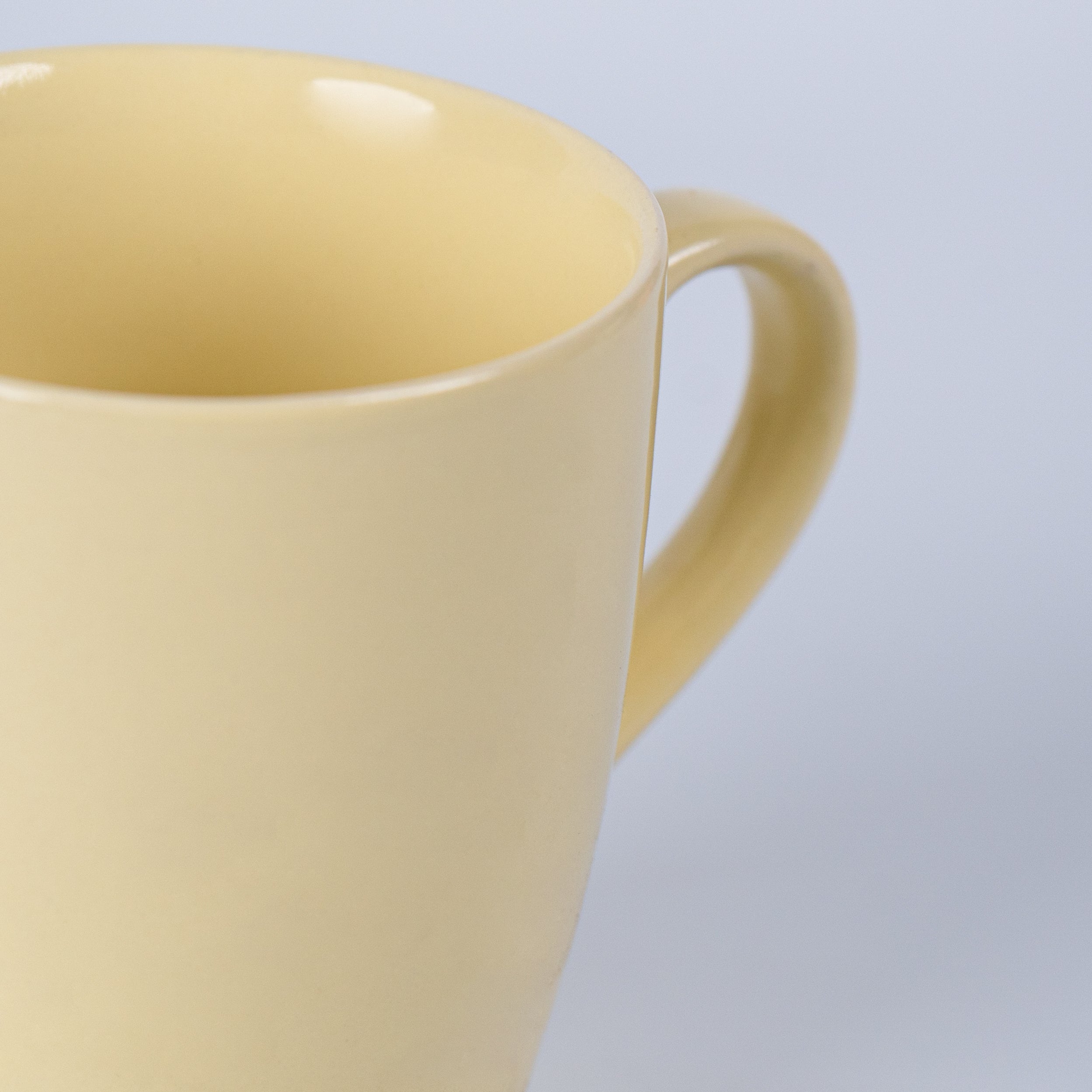 Solid Yellow Ceramic Coffee Mug