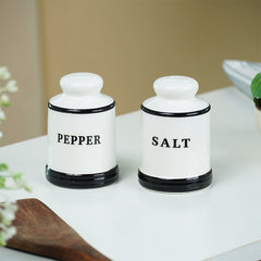Minimalist White Cruet Set – 4-Piece Oil, Vinegar, Salt & Pepper