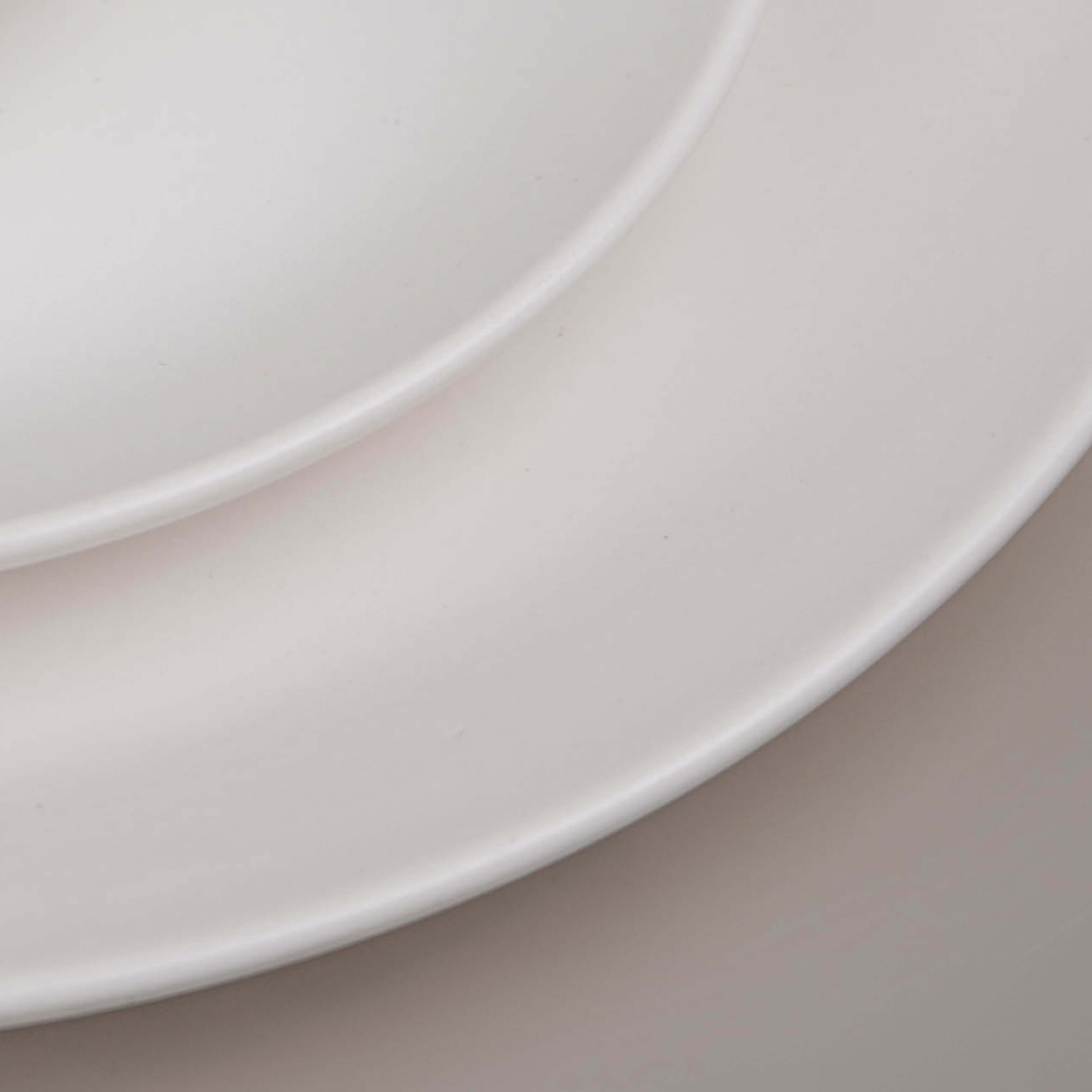 Classic White Ceramic Dinner Set (Set of 12)