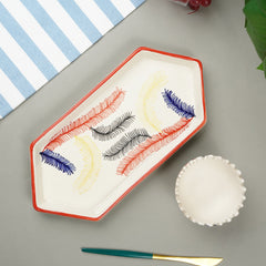 Multicolor Ceramic Dinner Set - Set of 19