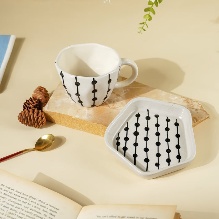 Dot Link Cup and Saucer