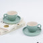 Blue Ceramic Espresso Cup and Saucer | Set of 2