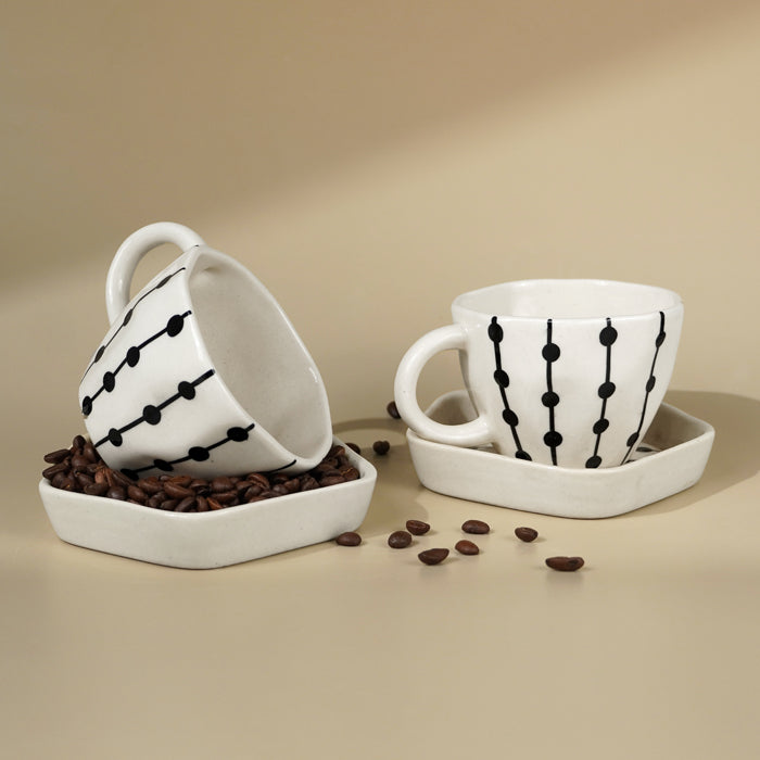 Dot Link Cup and Saucer