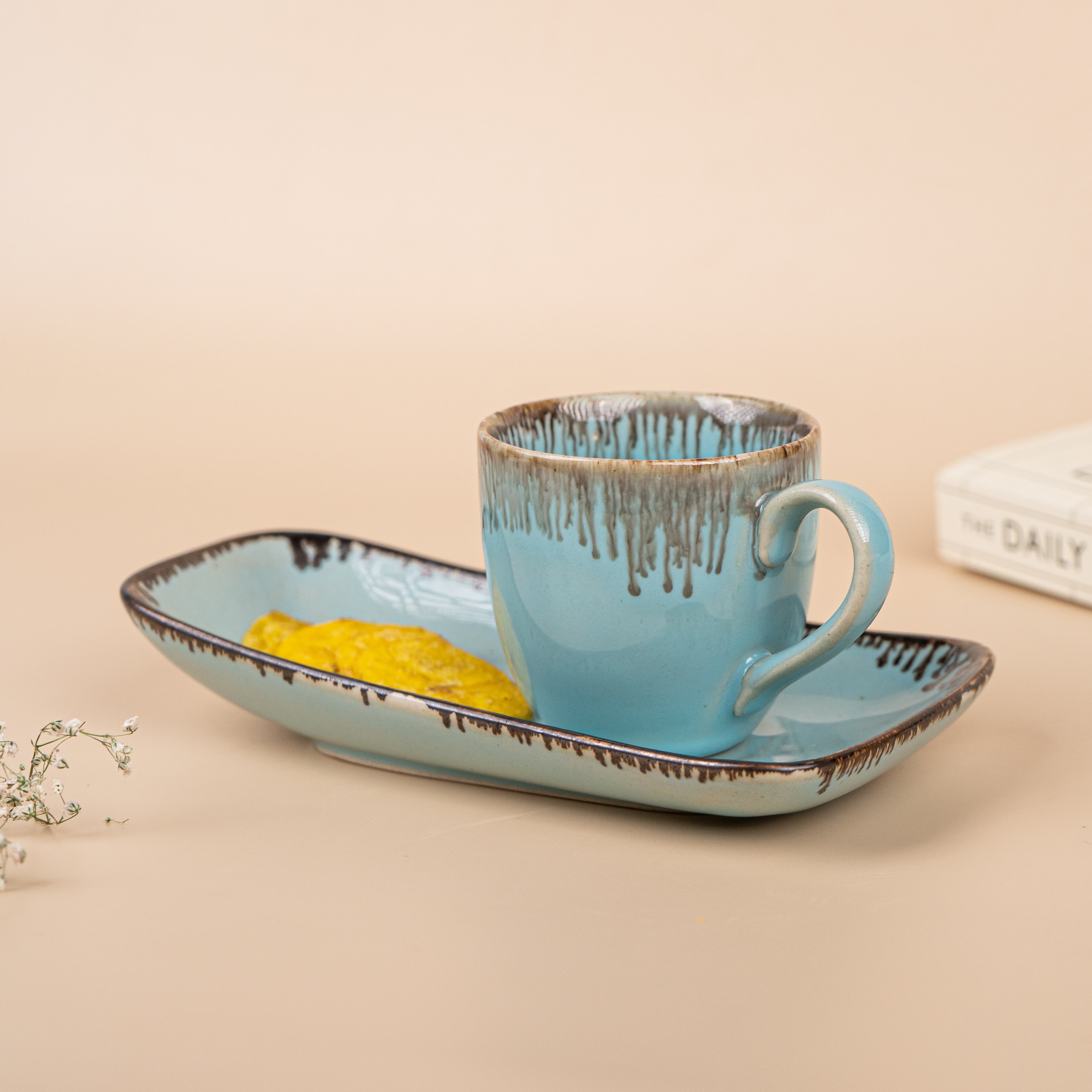 Brown Sugar Glaze Boat Set | Sky blue