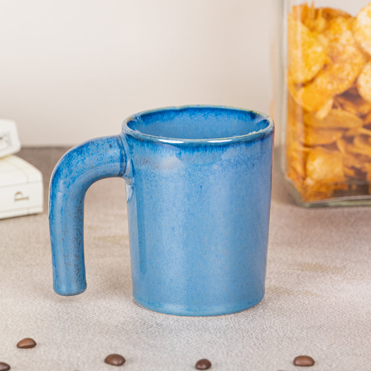 Jug-ling Through Life Blue Mug