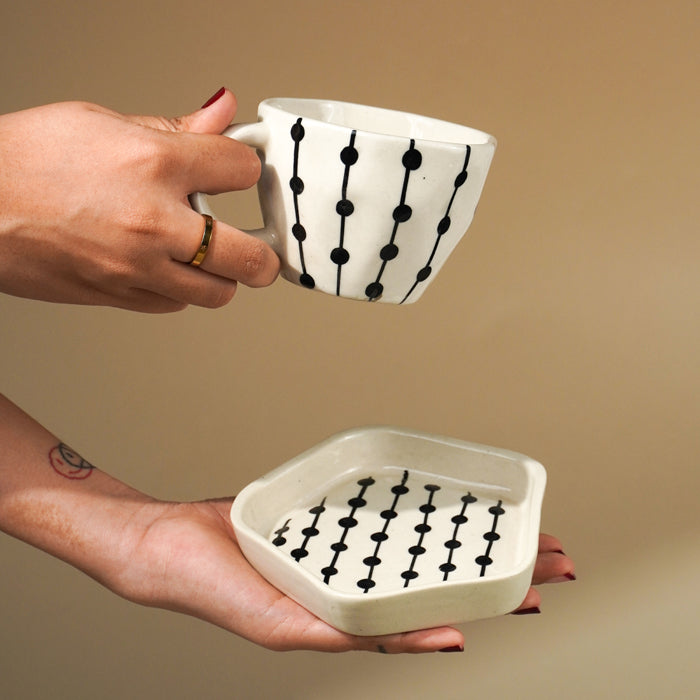 Dot Link Cup and Saucer
