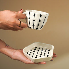 Dot Link Cup and Saucer