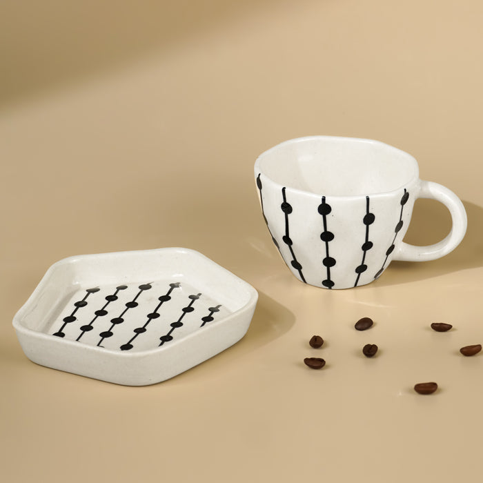 Dot Link Cup and Saucer