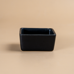Matte Black Ceramic Dip Bowls Set