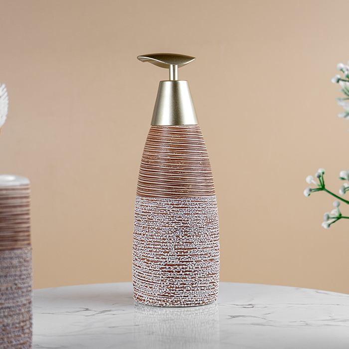 Rustic Ceramic Bathroom Accessory Set
