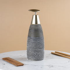 Modern Black & Gold Ceramic Bathroom Accessory Set