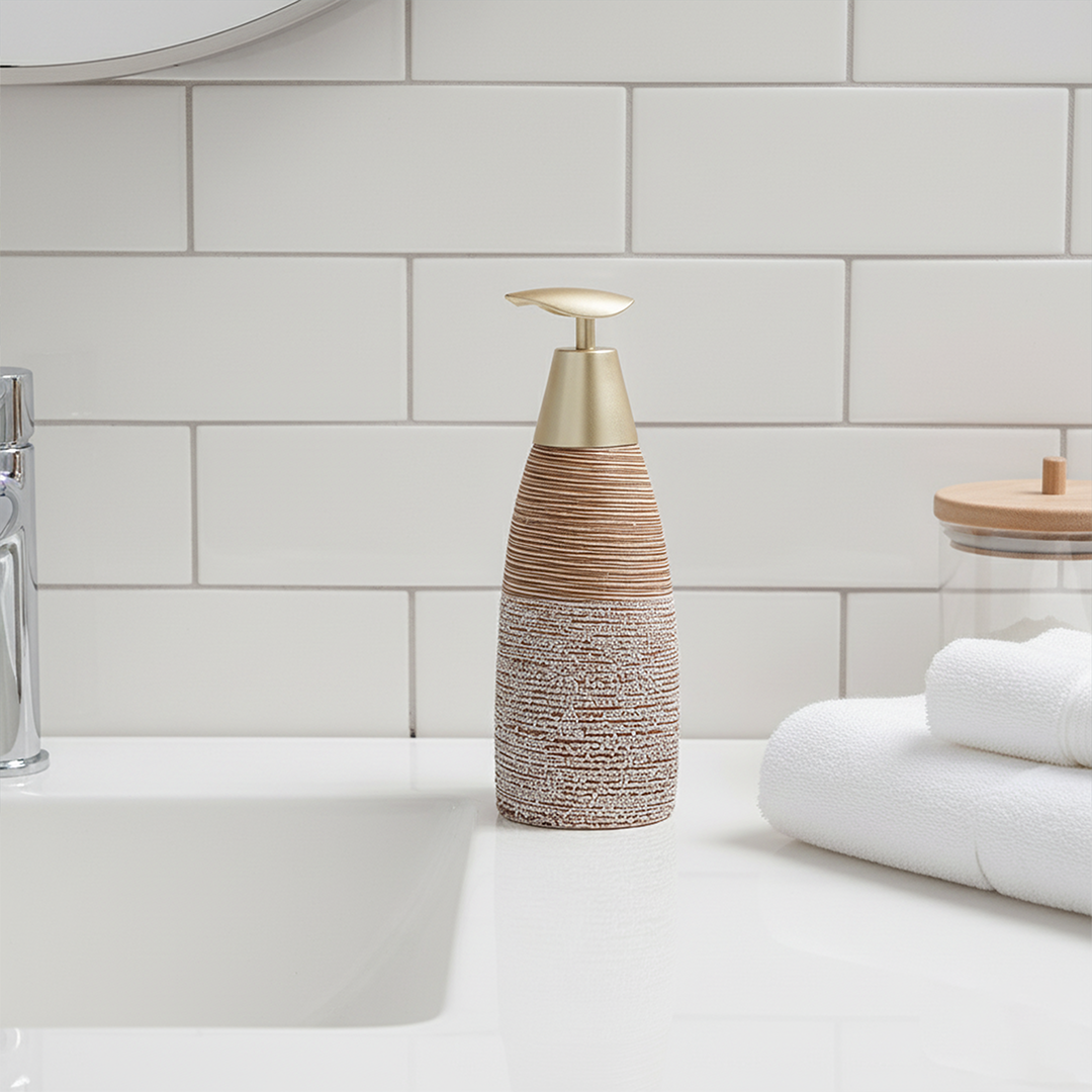 Rustic Ceramic Soap Dispenser