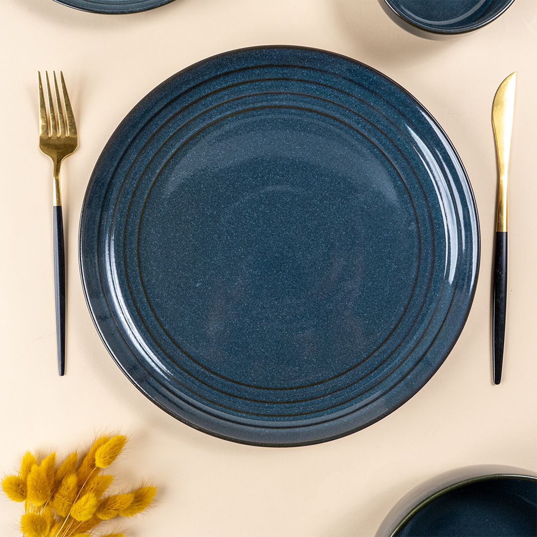 Deep Indigo Ceramic Dinner Set of 20