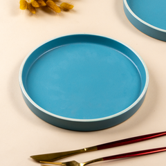 Modern Round Side Plate with Contrast Rim