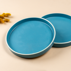 Modern Round Side Plate with Contrast Rim