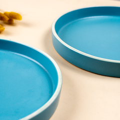 Modern Round Side Plate with Contrast Rim