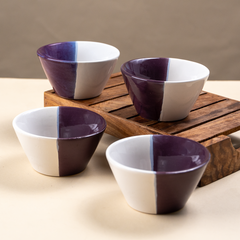 Modern Dual-Color Condiment Bowls