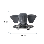Grey Color Cute Elephant Statue with Tray
