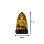 Gold Buddha Incense Holder with Meditation Aura Design