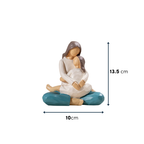 Mother and Daughter Figurine in Neutral Tones