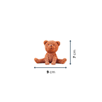 Brown and Yellow Sitting Teddy Bear | Set of 2