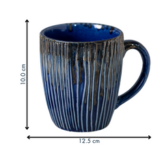 Striking Lines Blue Mug