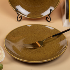 Golden Color Dinner Set - Set of 13