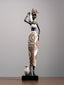 African Tribal Woman Figurine – Vase on Shoulder Sculpture