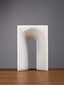 White Ribbed Arch Sculpture