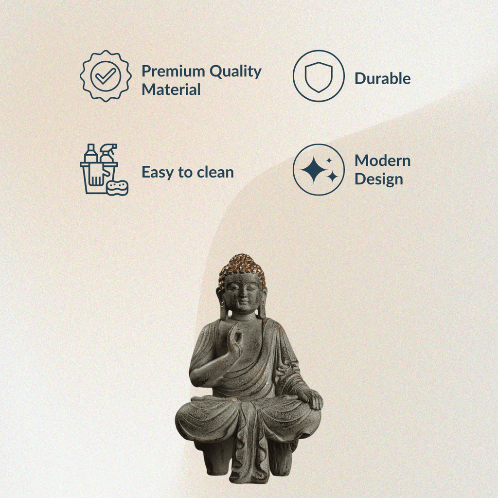 Abhaya Mudra Buddha Statue - The Golden Theory