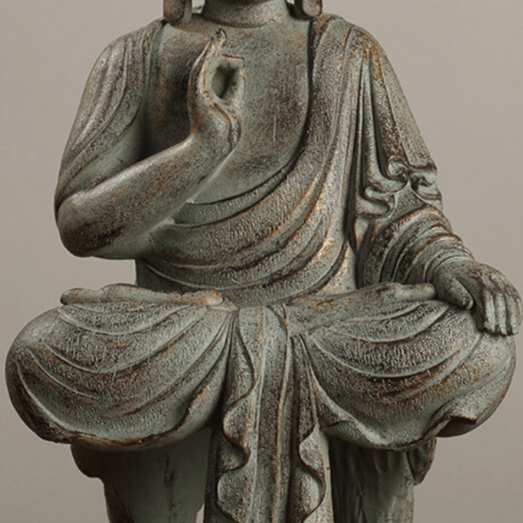 Abhaya Mudra Buddha Statue - The Golden Theory
