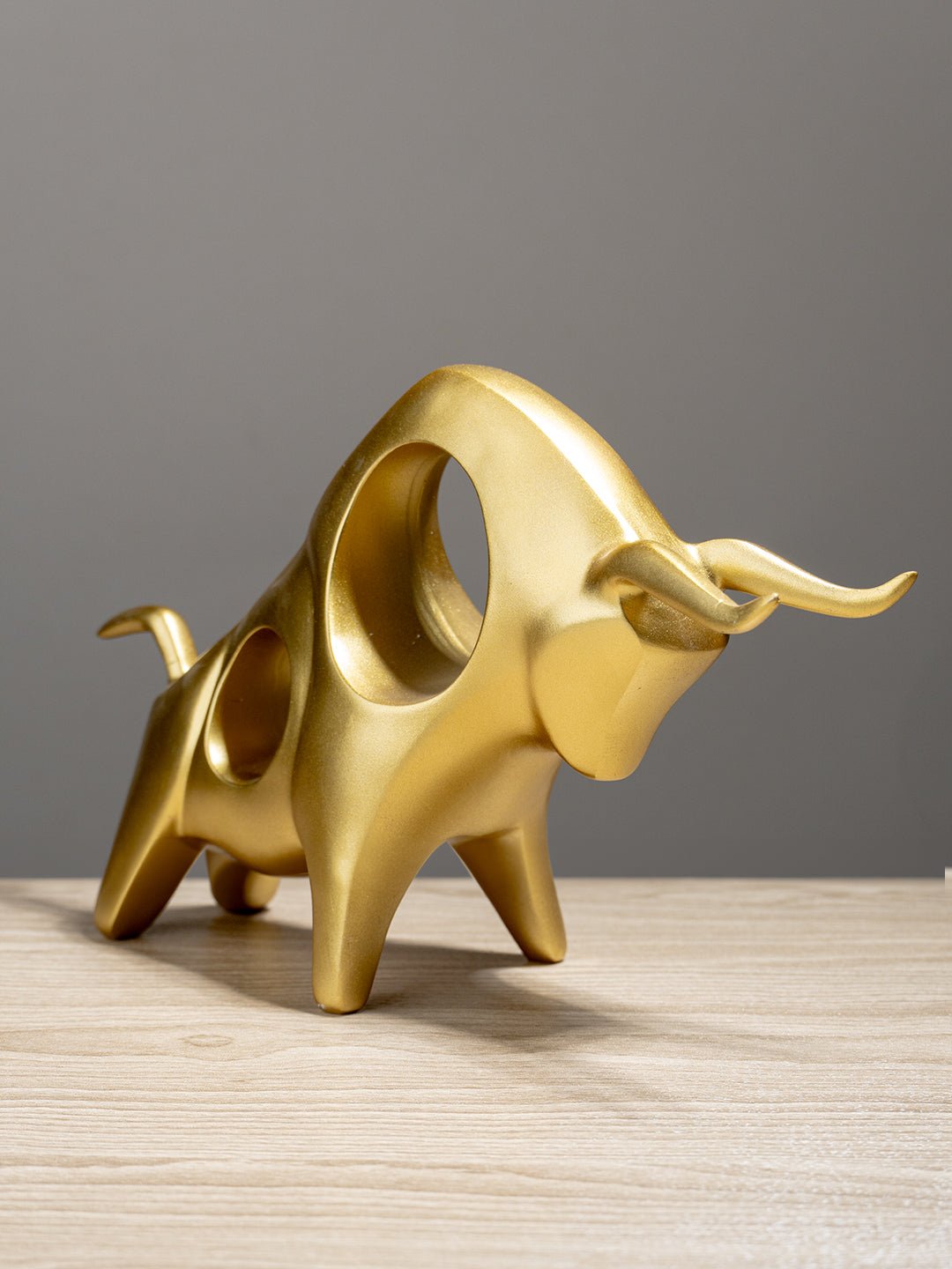 Abstract Bull Sculpture Locking Horns Secondary image
