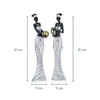 African Lady Holding Gold Pot Figurine - The Golden Theory
