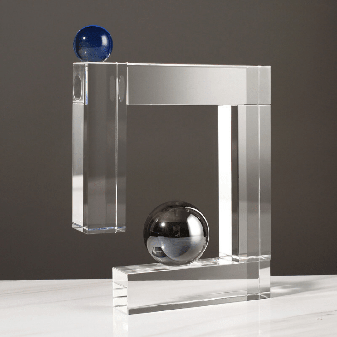 Artificial Crystal Geometric Showpiece - The Golden Theory Main image
