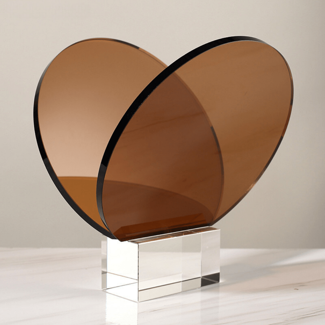 Artificial Crystal Glass Book holder - The Golden Theory Main image