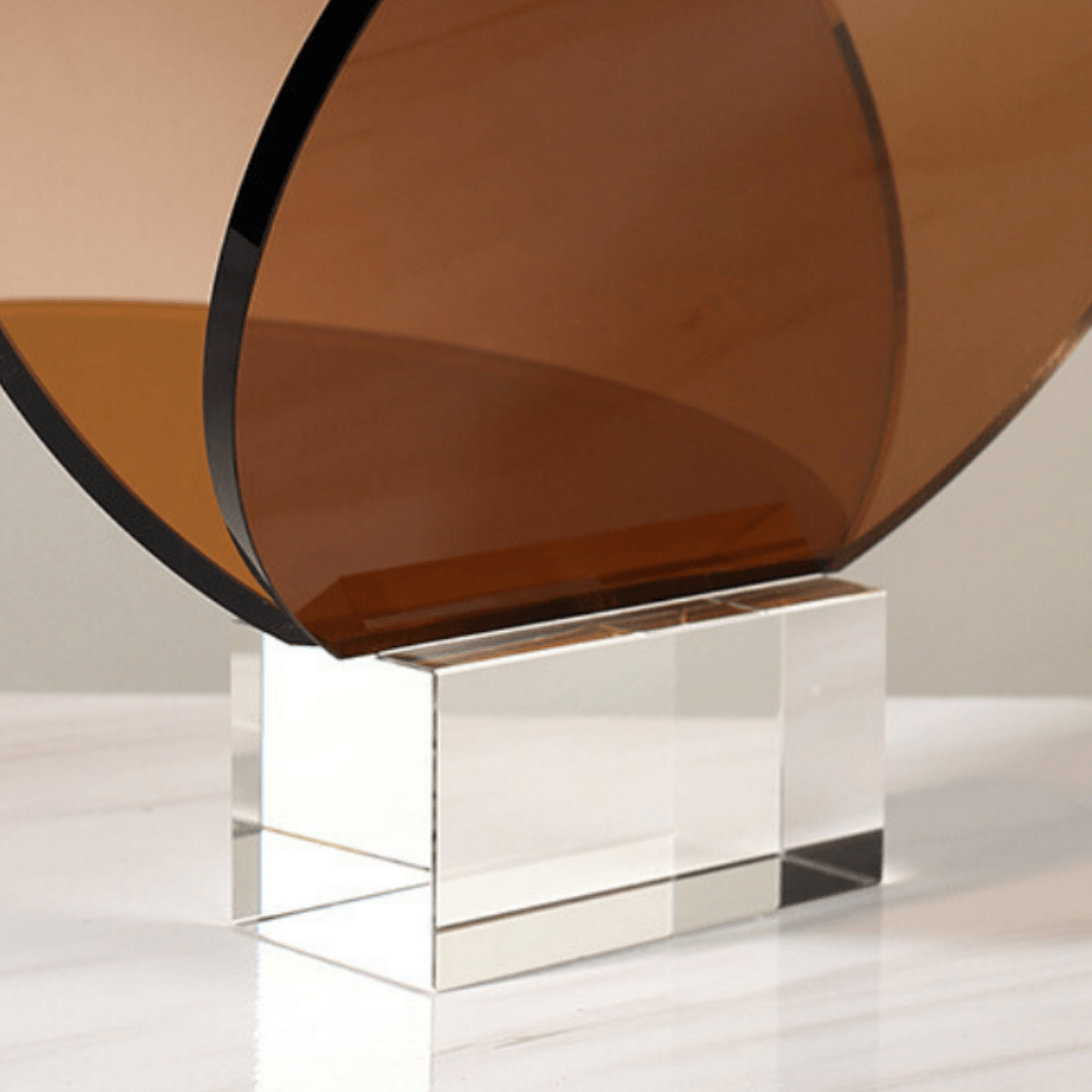 Artificial Crystal Glass Book holder - The Golden Theory