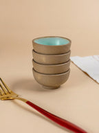 Artisanal Two-Tone Ceramic Dip Bowl Set - The Golden Theory