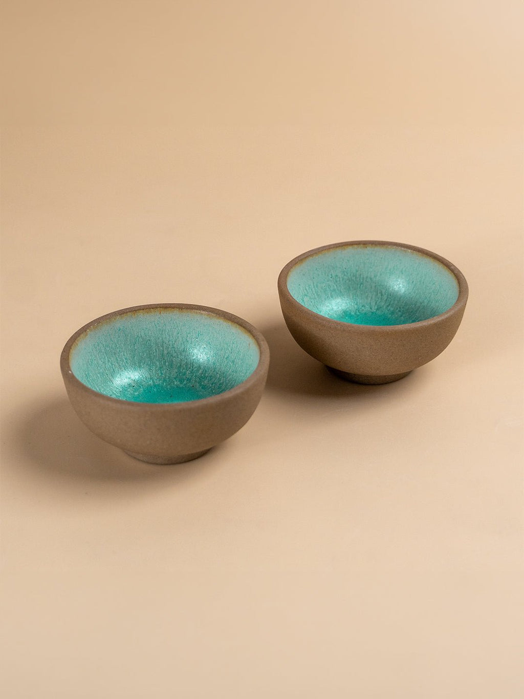 Artisanal Two-Tone Ceramic Dip Bowl Set - The Golden Theory